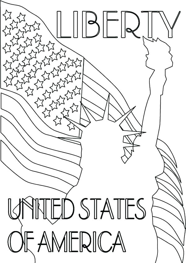 600x847 United States Coloring Book And Patriot Day Coloring Pages Patriot