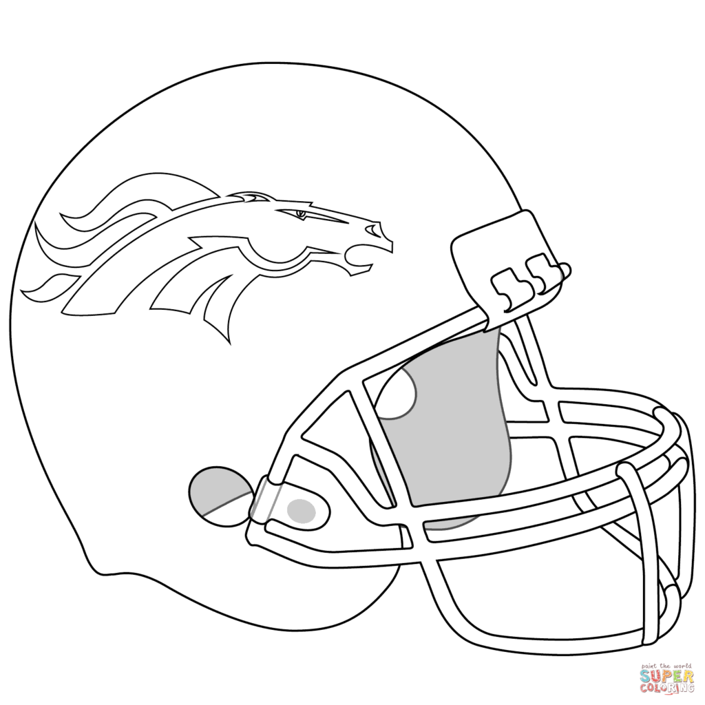 1024x1024 Broncos Logo Coloring Page Drawing Denver Free Printable Pages