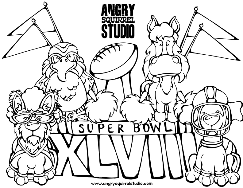 792x612 Super Bowl Coloring Pages