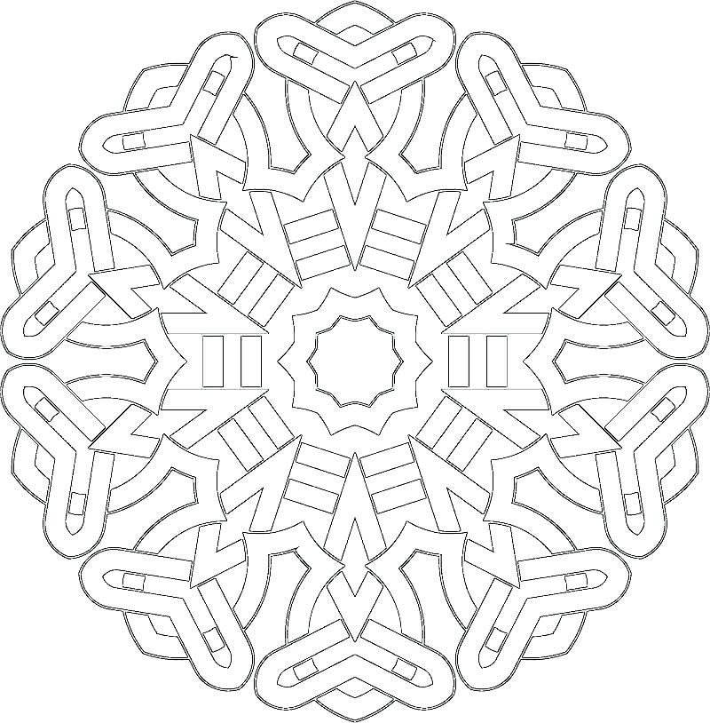 800x814 Celtic Pattern Coloring Pages