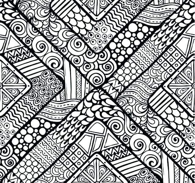 640x600 Color Pattern Sheets Printables Kids Coloring Abstract Printable