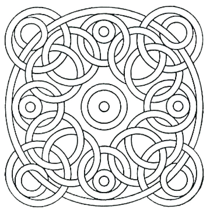 720x730 Cool Pattern Coloring Pages Geometric Designs To Color Free