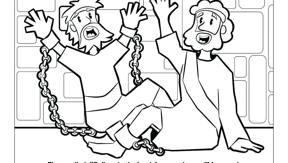 960x544 Paul And Silas Coloring Page And Bible Coloring Pages Page Acts