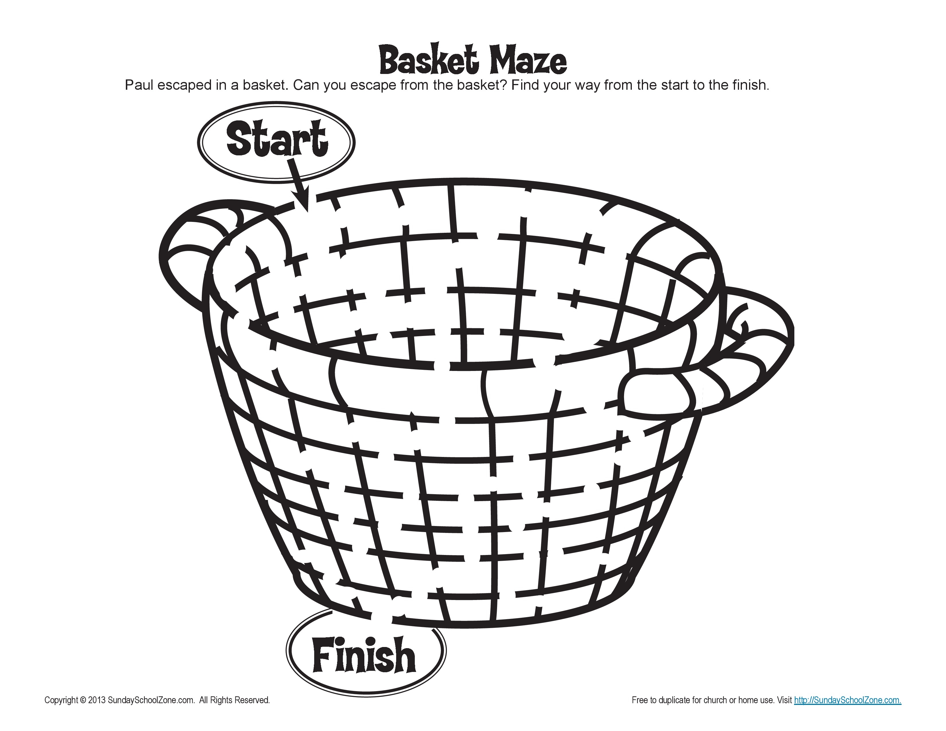 3300x2550 Paul Escaped Damascus In A Basket Maze New Coloring Sheets