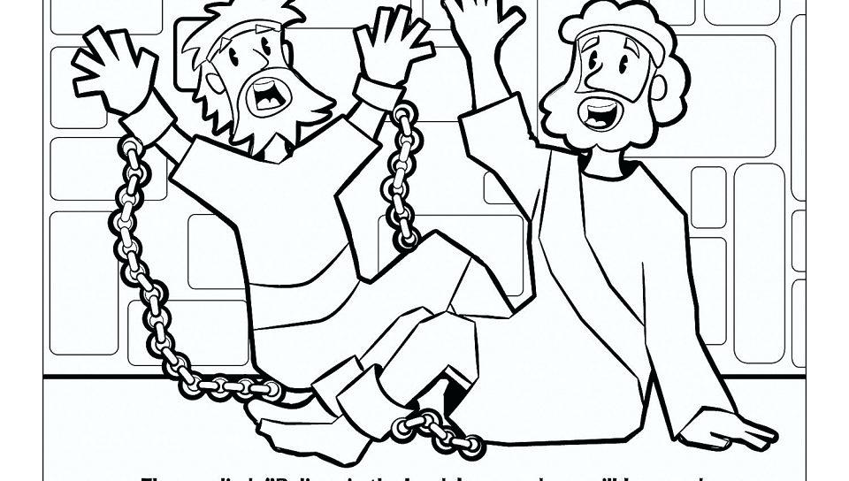 Paul And Silas In Jail Coloring Page at GetColorings.com | Free ...