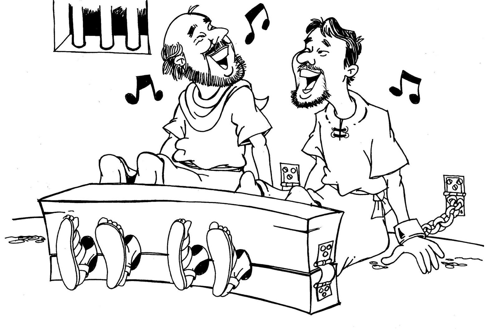 1600x1060 Paul And Silas In Prison Coloring Page Coloring Sheets