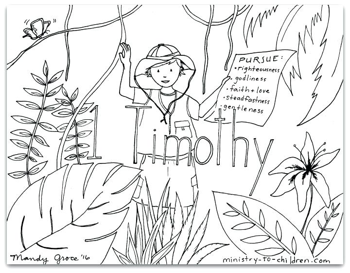 720x563 Bible Coloring Pages Paul And Timothy In Prison Page Free Download