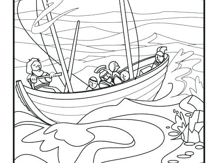 Apostle Paul Coloring Pages Apostle Coloring Pages Shipwreck 440x330 Apostle Paul Coloring Pages Apostle Coloring Pages Shipwreck