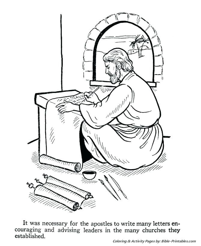 Apostle Paul Coloring Pages Shipwreck The Apostles Letters St 670x820 Apostle Paul Coloring Pages Shipwreck The Apostles Letters St