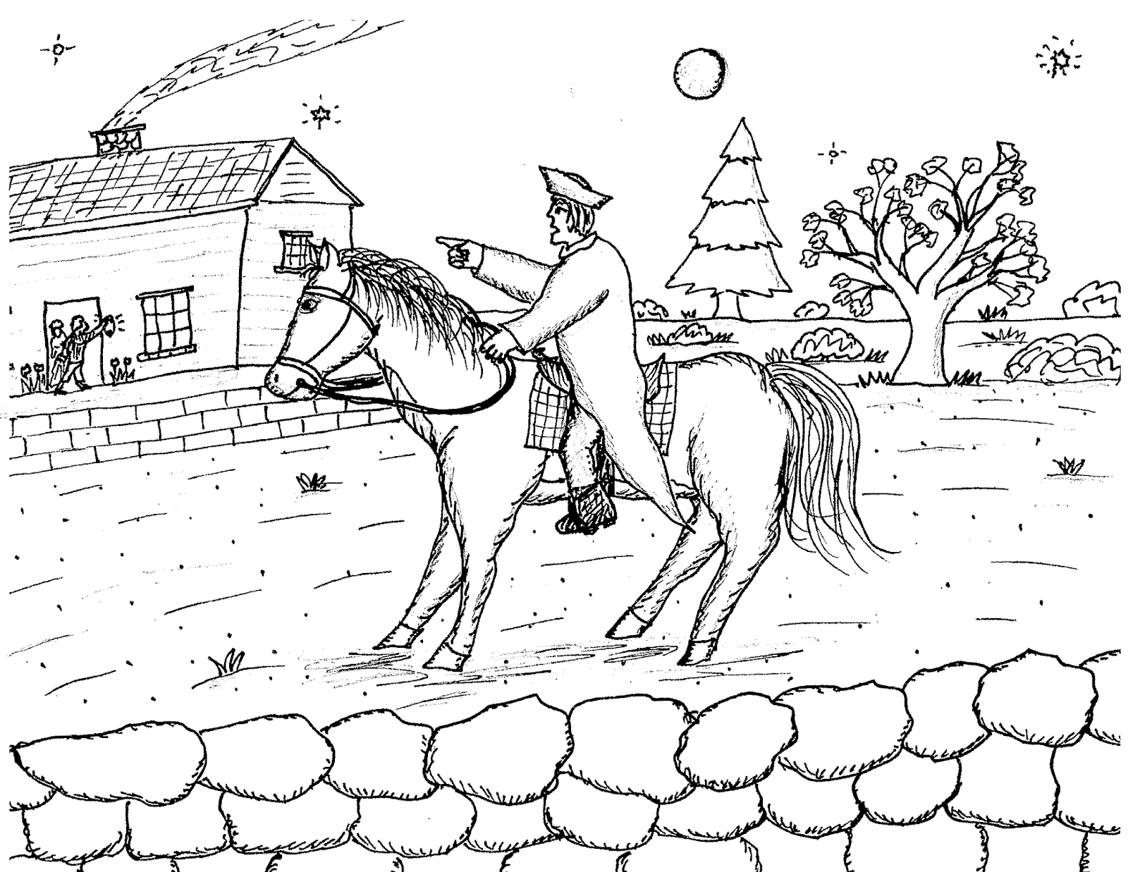 Paul Revere Coloring Pages at GetColorings.com | Free printable ...