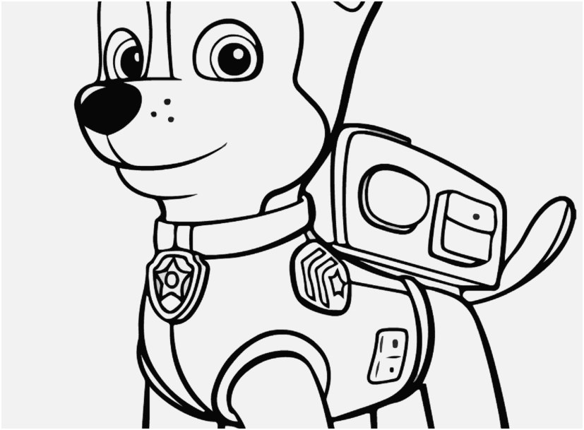 827x609 Paw Print Coloring Page Photo Paw Patrol Chase Coloring Page