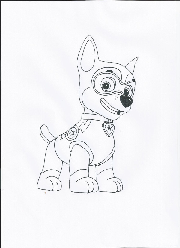 600x825 Paw Patrol Halloween Coloring Pages