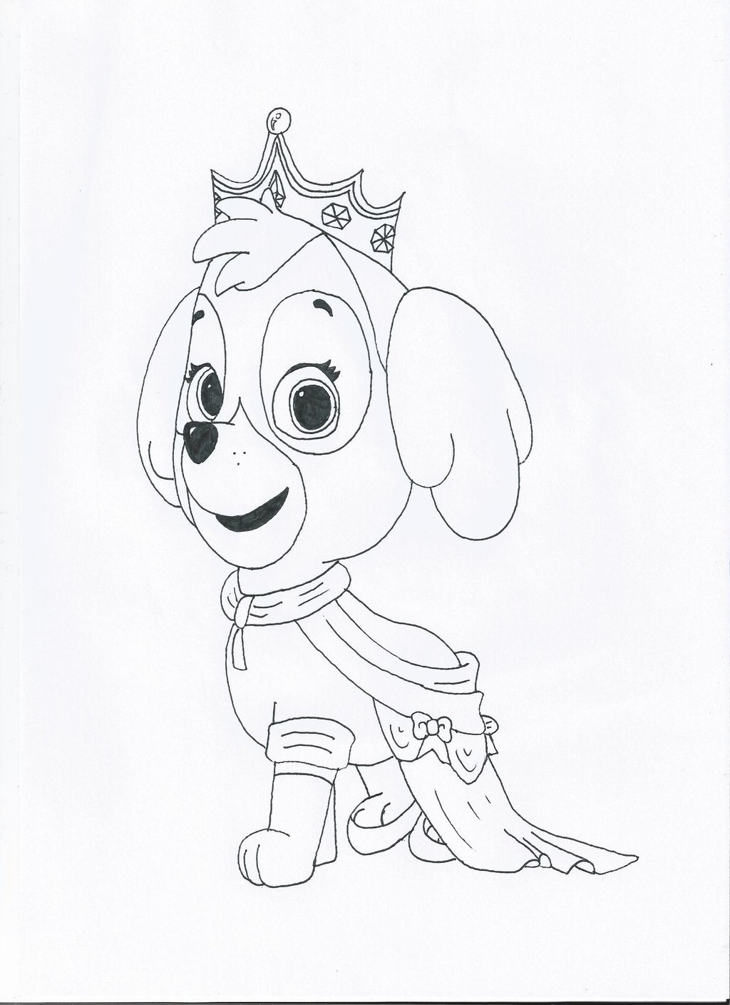 1024x1408 Paw Patrol Princess Skye By Pa