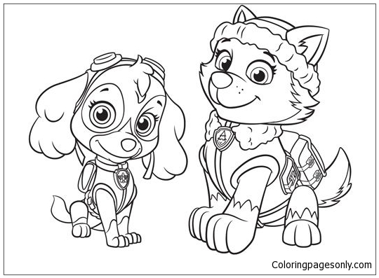 540x397 Skye Paw Patrol Coloring Pages Model Coloring Pages Coloring