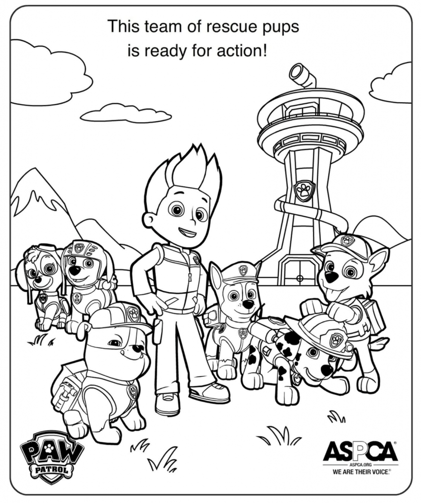 857x1024 Free Printable Paw Patrol Coloring Pages For Kids