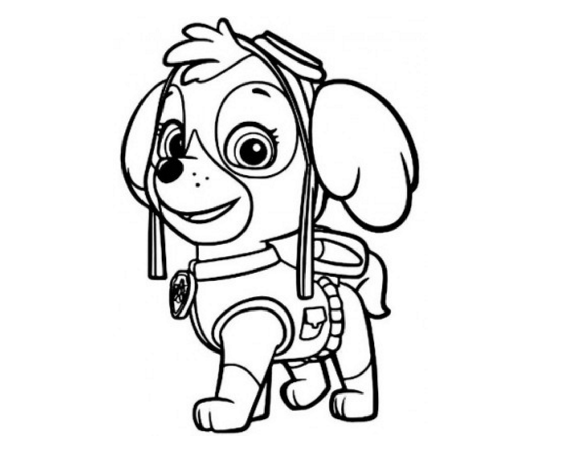 Paw Patrol Coloring Pages Home Beautiful Skye Page 1110x890 Paw Patrol Coloring Pages Home Beautiful Skye Page