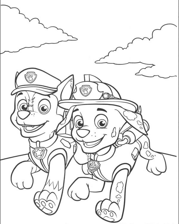 Paw Patrol Coloring Pages 600x750 Paw Patrol Coloring Pages