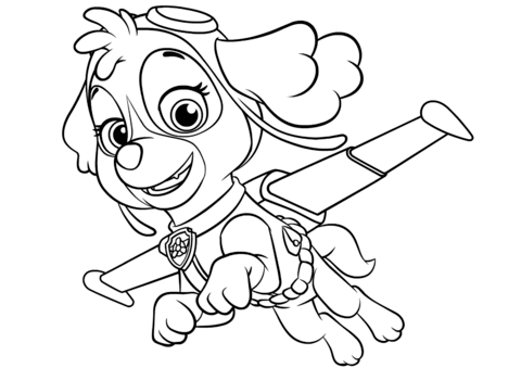 480x339 Pleasurable Paw Patrol Coloring Pages Printable Air Patroller Pups