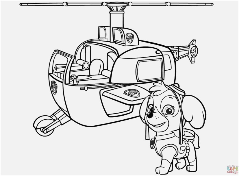 827x609 Printable Paw Patrol Coloring Pages Picture Paw Patrol Skye S