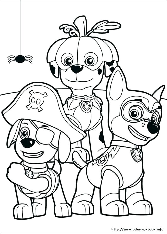 685x960 Paw Patrol Tracker Printable Coloring Pages