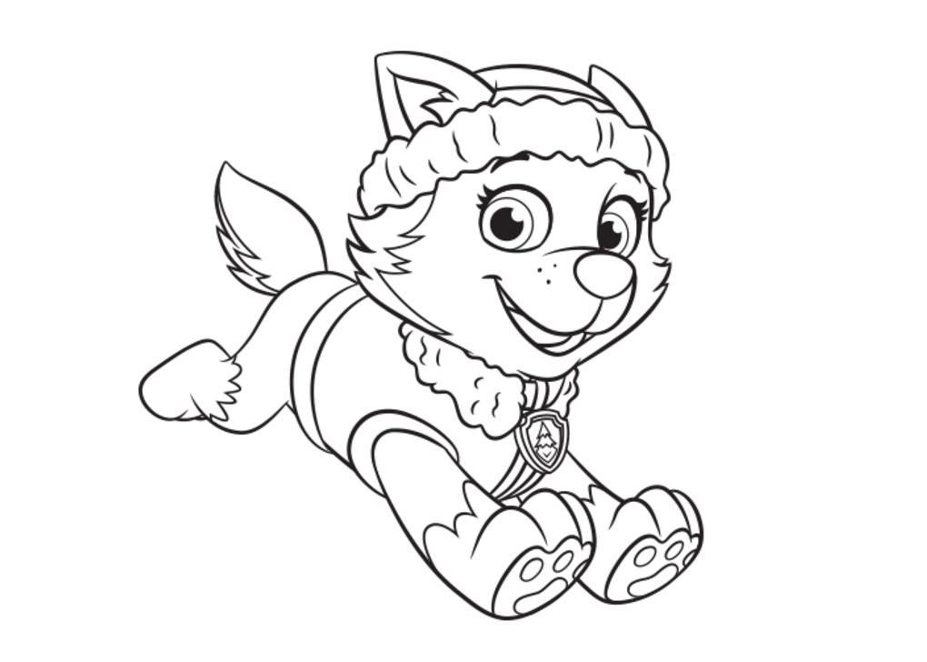 Everest Coloring Page Everest Coloring Page Paw Patrol Colorbook 1020x728 Everest Coloring Page Everest Coloring Page Paw Patrol Colorbook