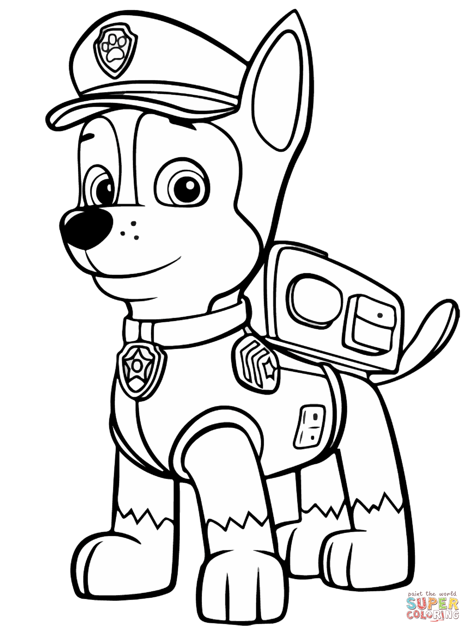 Paw Patrol Chase Coloring Page Free Printable Coloring Pages 1623x2185 Paw Patrol Chase Coloring Page Free Printable Coloring Pages