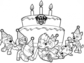 Free Paw Patrol Printable Coloring Pages Ryders Birthday Coloring 320x240 Free Paw Patrol Printable Coloring Pages Ryders Birthday Coloring
