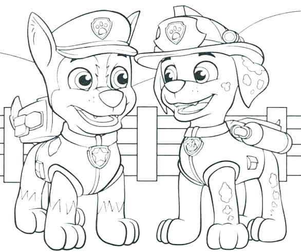 586x490 Paw Patrol Halloween Printable Coloring Pages