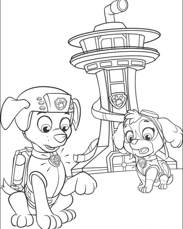 Paw Patrol Coloring Pages 600x750 Paw Patrol Coloring Pages