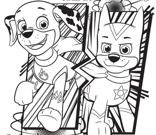 Paw Patrol 7 Coloring Page 545x471 Paw Patrol 7 Coloring Page