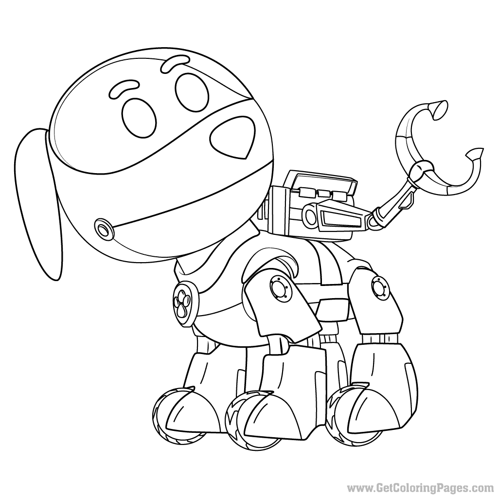 1024x1024 Paw Patrol Robo Dog Coloring Page Dog Robot