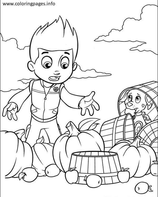 600x750 Paw Patrol Coloring Pages Halloween Preschool For Fancy Paw Patrol