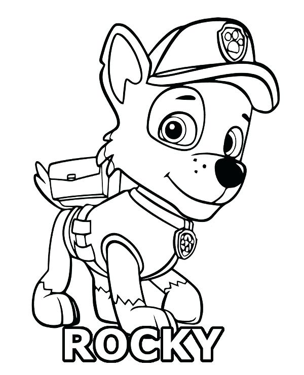 600x740 Coloring Pages Paw Patrol And Paw Patrol Coloring Pages Paw Patrol