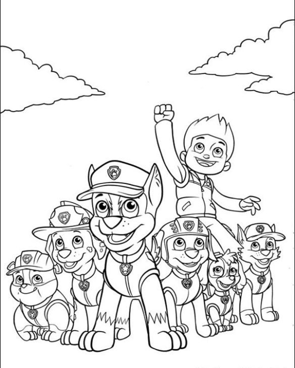 Paw Patrol Thanksgiving Coloring Pages at GetColorings.com | Free ...