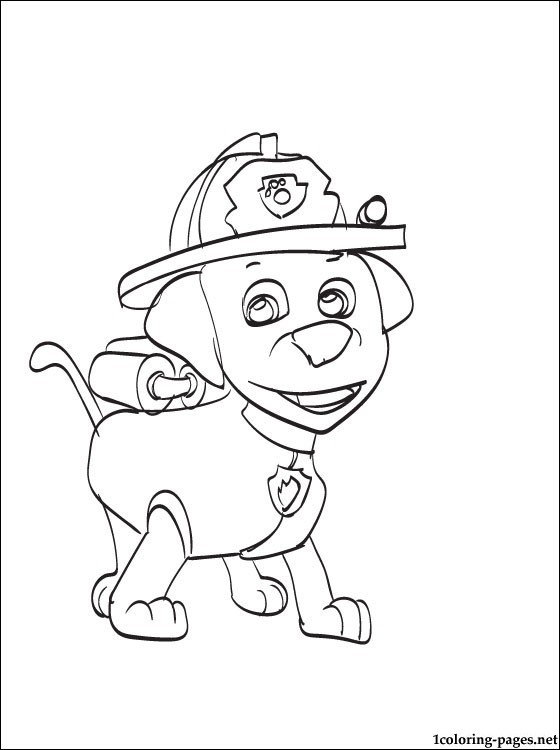 Marshall Paw Patrol Coloring Page Coloring Pages 560x750 Marshall Paw Patrol Coloring Page Coloring Pages