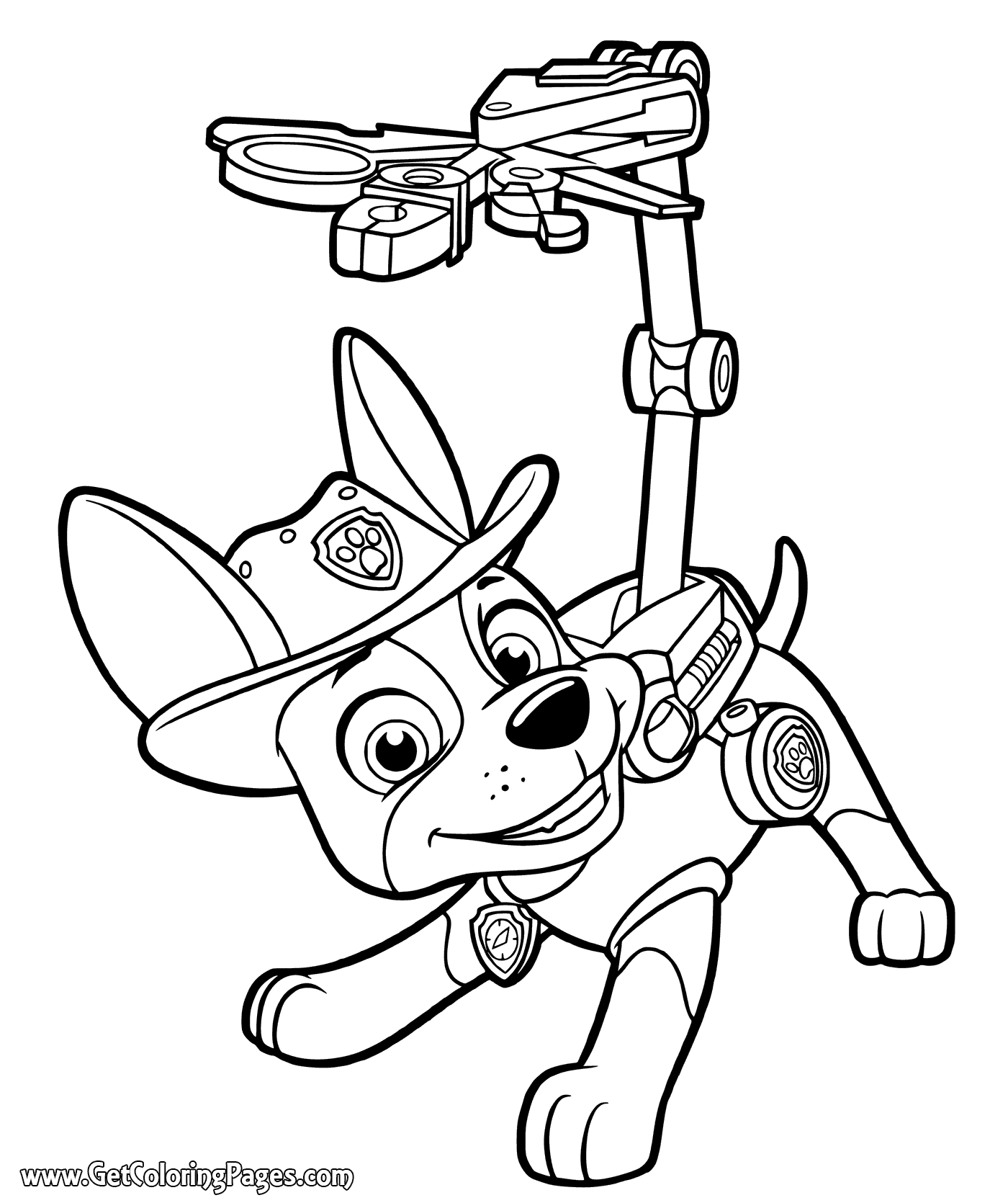 Paw Patrol Tracker Coloring Page 1400x1670 Paw Patrol Tracker Coloring Page