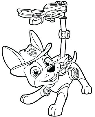 Paw Patrol Tracker Coloring Pages 328x402 Paw Patrol Tracker Coloring Pages