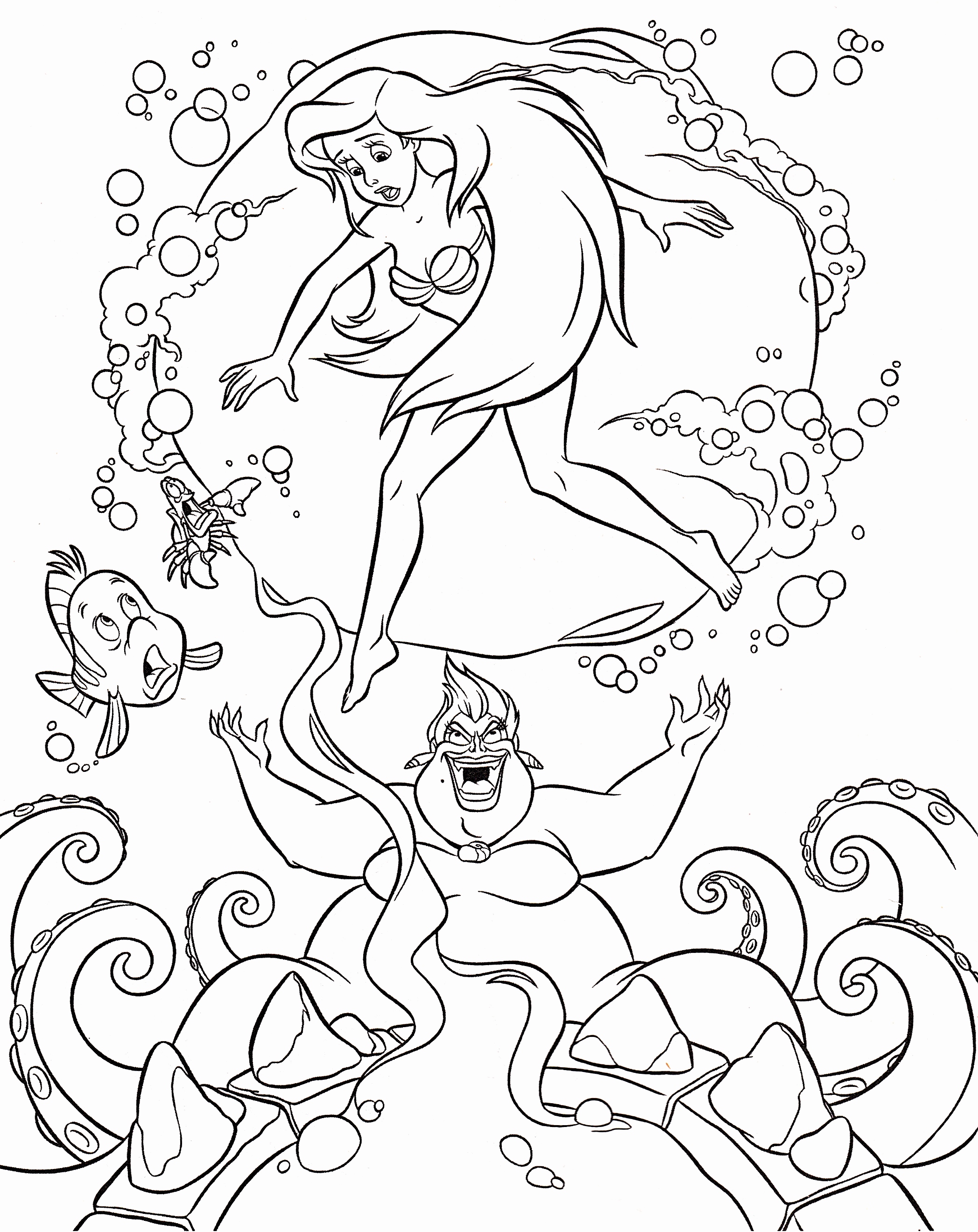 2095x2640 Princess Valentine Coloring Pages Best Of Ursula Coloring Page