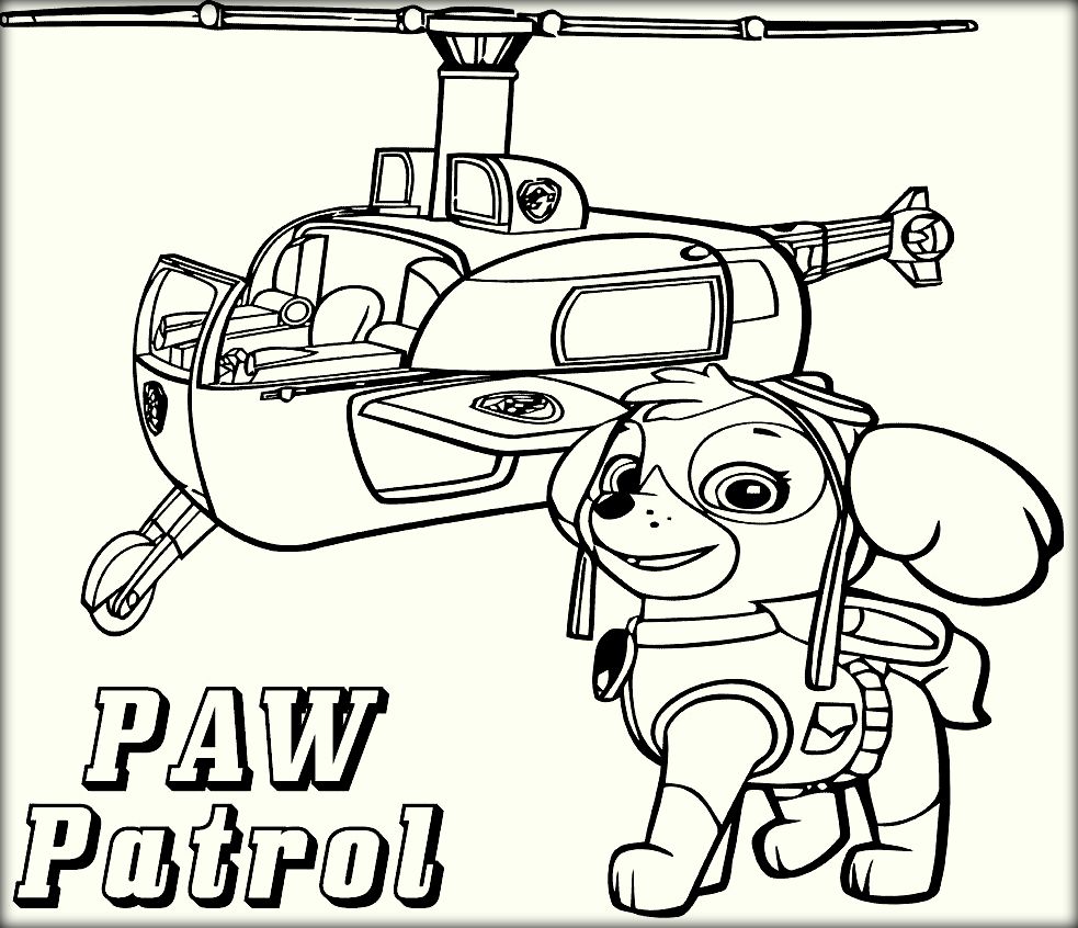 Paw Patrol Coloring Pages 983x846 Paw Patrol Coloring Pages