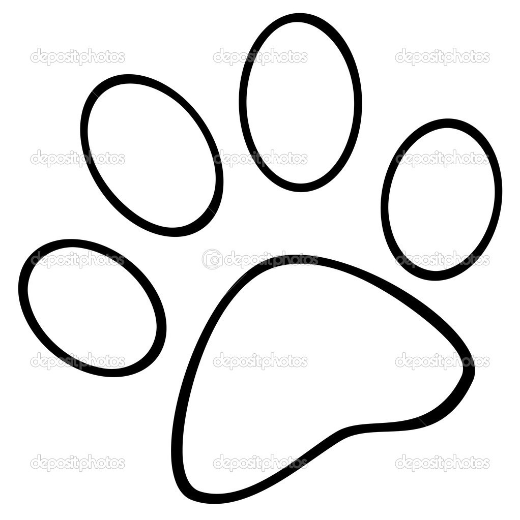 1022x1023 Paw Print Coloring Page New Bear Paw Print Drawing