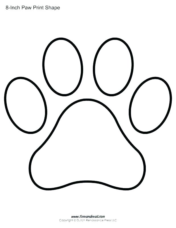 618x800 Paw Print Coloring Pages Paw Print Coloring Page Paw Print