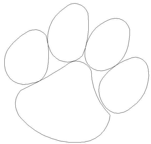 586x560 Clemson Tiger Paw Print Coloring Page Tailgating