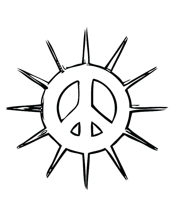 Peace Coloring Page 670x867 Peace Coloring Page