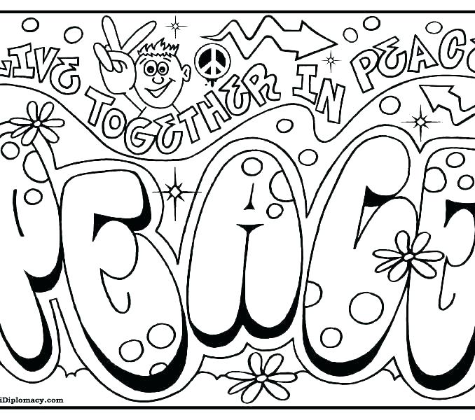 678x600 Peace Sign Coloring Page Free Printable Coloring Pages Coloring