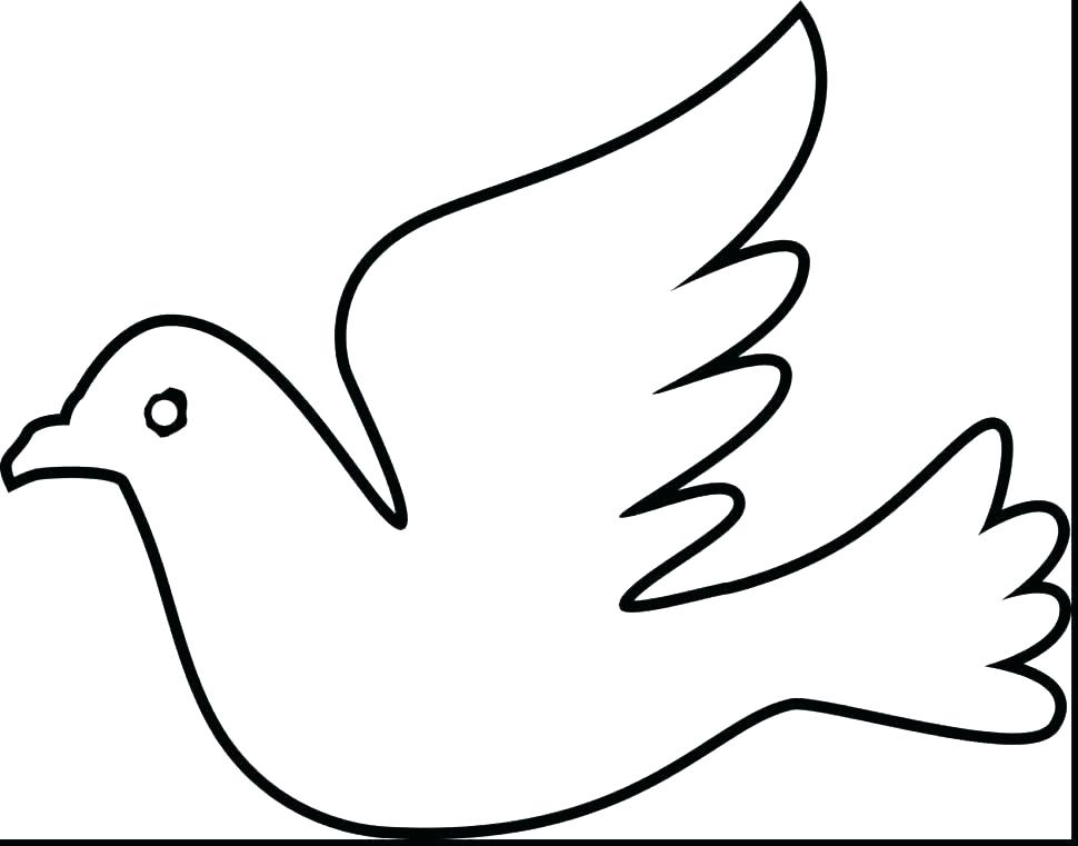 970x761 Dove Coloring Page Doves Coloring Pages Dove Large Size