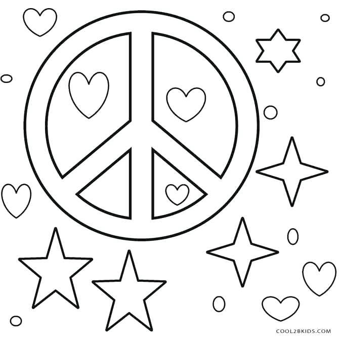 Free Printable Peace Sign Coloring Pages Peace Signs Coloring 670x670 Free Printable Peace Sign Coloring Pages Peace Signs Coloring