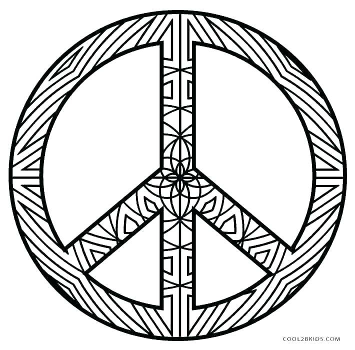 Peace Sign Coloring Pages Icontent 710x700 Peace Sign Coloring Pages Icontent