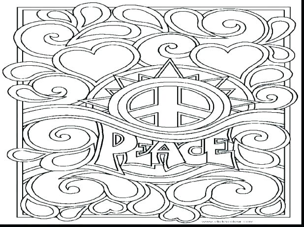 Peace Sign Coloring Pages For Adults at GetColorings.com | Free ...