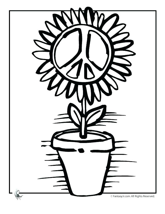 Coloring Pages Of Hearts And Peace Signs Peace Sign Flower 680x880 Coloring Pages Of Hearts And Peace Signs Peace Sign Flower