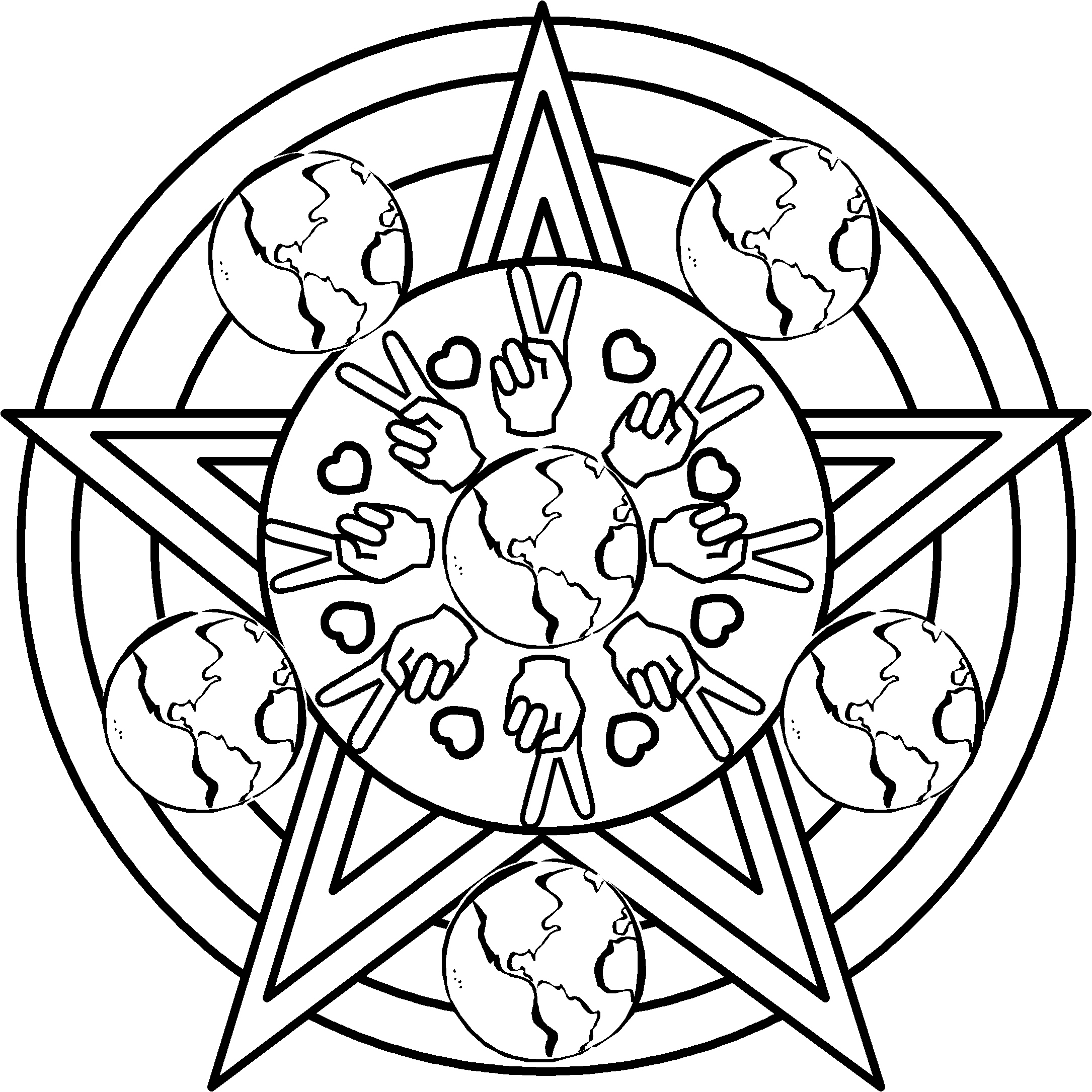 Peace Sign Coloring Pages Coloringsuite To Print 2170x2170 Peace Sign Coloring Pages Coloringsuite To Print